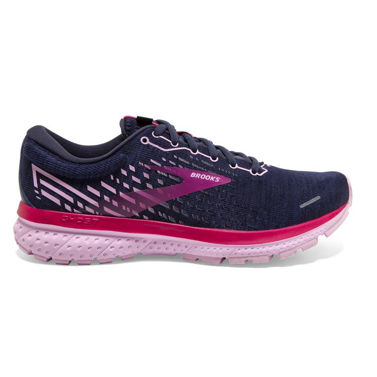 Brooks Ghost 13 Women's Road Running Shoes - Peacoat/Lilac/Raspberry (08394-TWPA)